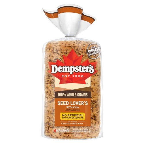 Dempster’s Bread 100% Whole Grains Seed Lover’s With Chia 600 g