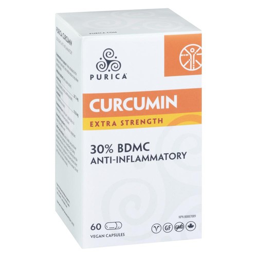 Purica 30% BDMC Anti-Inflammatory Curcumin Extra Strength 60 Count