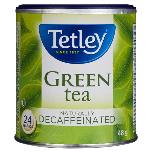 Tetley Green Tea Decaffeinated 24 Tea Bags
