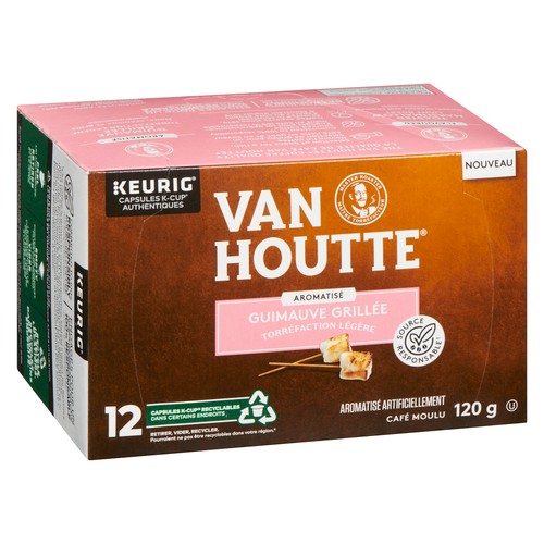 Van Houtte Ground Coffee Pods 12 K-Cup Toasted Marshmallow Light Roast 120 g
