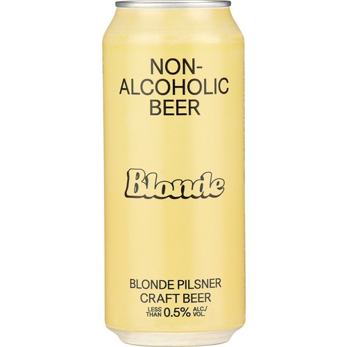 Bière Sans Alcool Non Alcoholic Beer Blonde Pilsner 473 ml (can)
