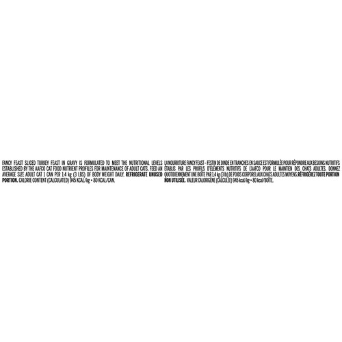 Fancy Feast Sliced Wet Cat Food Turkey Feast 85 g
