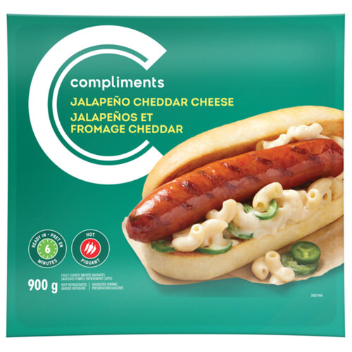 Compliments Sausage Jalapeno Cheddar 900 g