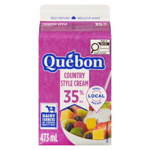 Quebon 35% Country Style Cream 473 ml