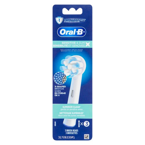 Oral-B Sens & Gum X-Fil Refill Toothbrush Heads 3 Count