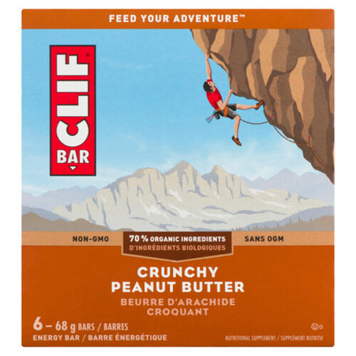 Clif Energy Bar Crunchy Peanut Butter 6 x 68 g