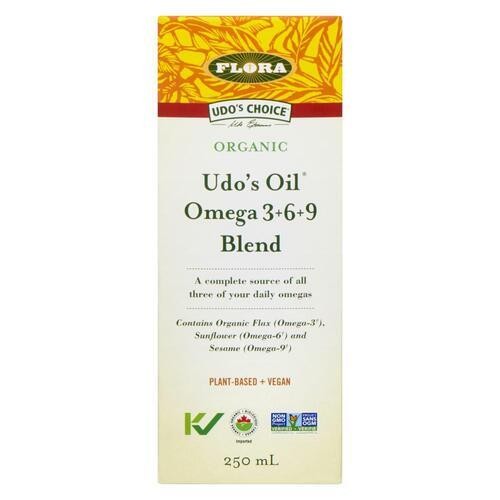 Flora Organic Udo's Oil Omega 3+6+9 Blend 250 ml