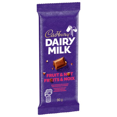 Cadbury Dairy Milk Chocolate Bar Fruit & Nut Raisins & Almonds 90 g