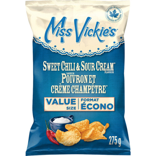 Miss Vickie's Kettle Cooked Potato Chips Sweet Chili & Sour Cream Favour 275 g