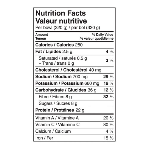 Frontera Chicken Fajita Bowl 320 g (frozen)