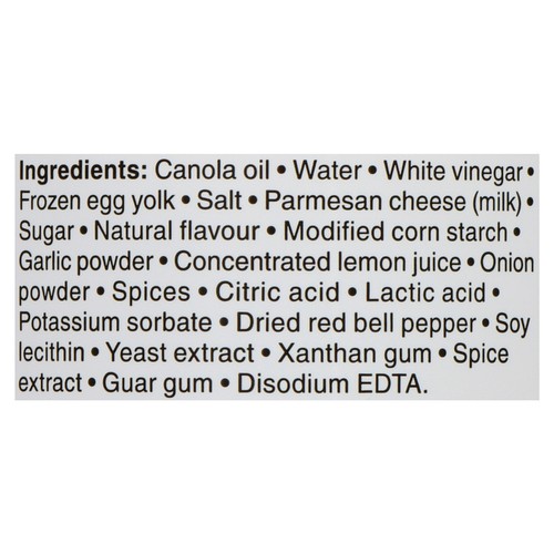 Compliments Wing Sauce Spicy Garlic & Parmesan Mild 350 ml