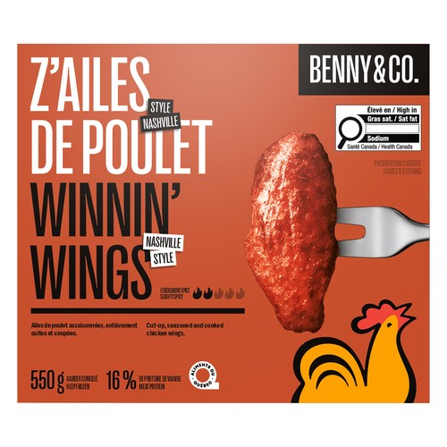 Benny&Co. Frozen Chicken Wings Nashville Style 550 g