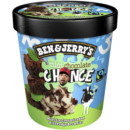 Ben & Jerry's Ice Cream Mint Chocolate Chance Fairtrade Ingredients 473 ml