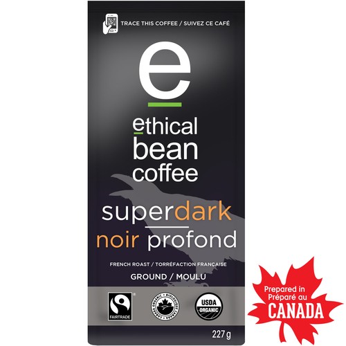 Ethical Bean Ground Coffee French Roast Super Dark 227 g