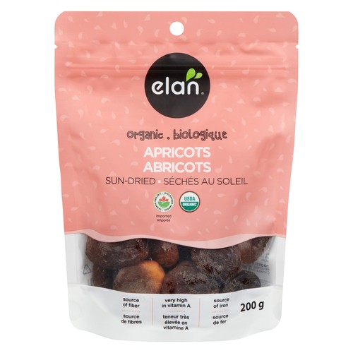 Elan Organic Sun-Dried Apricots 200 g