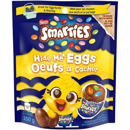 Nestle Smarties Milk Chocolate Hide Me Eggs 150 g