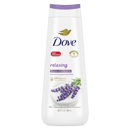 Dove Relaxing Body Wash Lavender Oil & Chamomile For Healthy-Looking Skin 591 ml