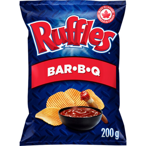 Ruffles Potato Chips Bar-B-Q Flavoured 200 g