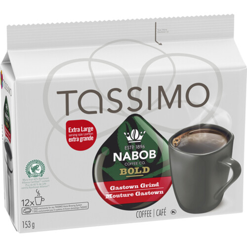 Tassimo Nabob Bold Gastown Grind Coffee Single Serve T-Discs