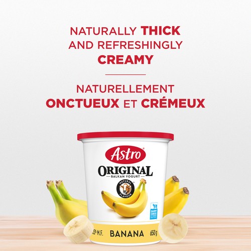 Astro Original 3.25% Yogurt Balkan Style Banana 650 g