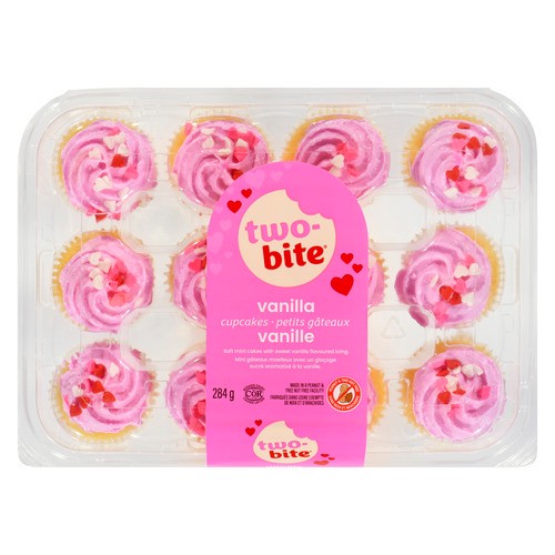 Two-Bite Cupcakes Vanilla 284 g (frozen)