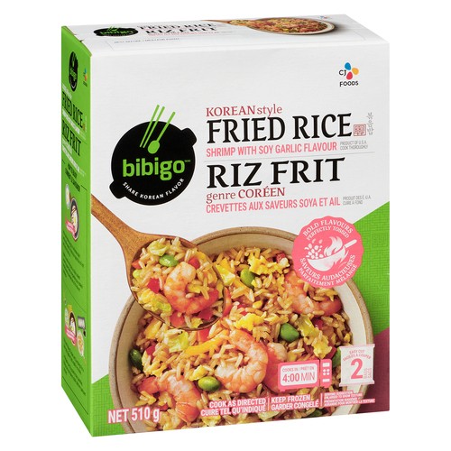 Bibigo Frozen Fried Rice Korean Style Shrimp With Soy Garlic 510 g