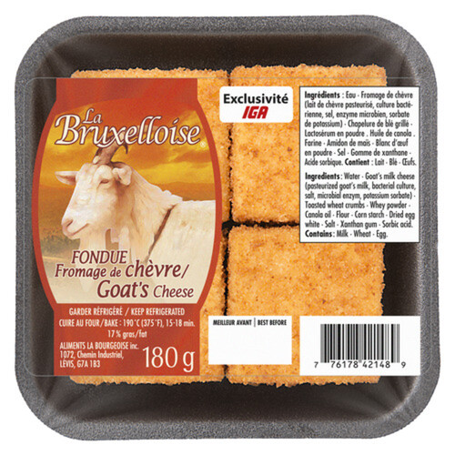 La Bruxelloise Goat Cheese Caprin Hors D'Oeuvre 180 g