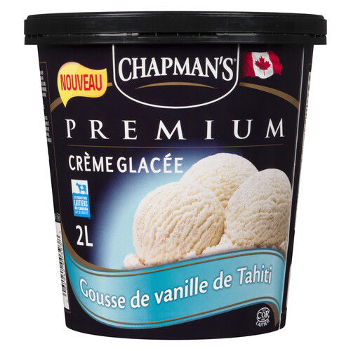 Chapmans Premium Ice Cream Tahitian Vanilla Bean 2 L