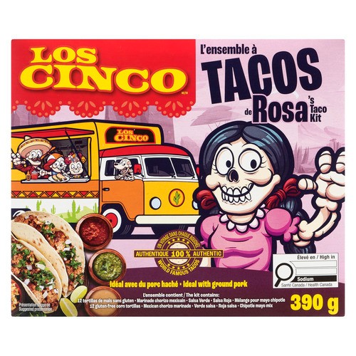 Los Cinco Rosa's Taco Kit 390 g