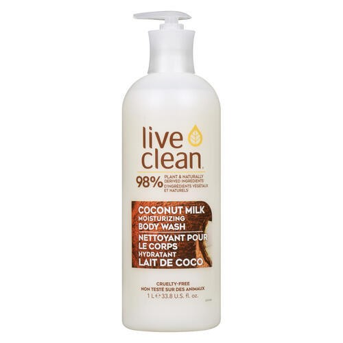 Live Clean Body Wash Coconut Milk 1 L
