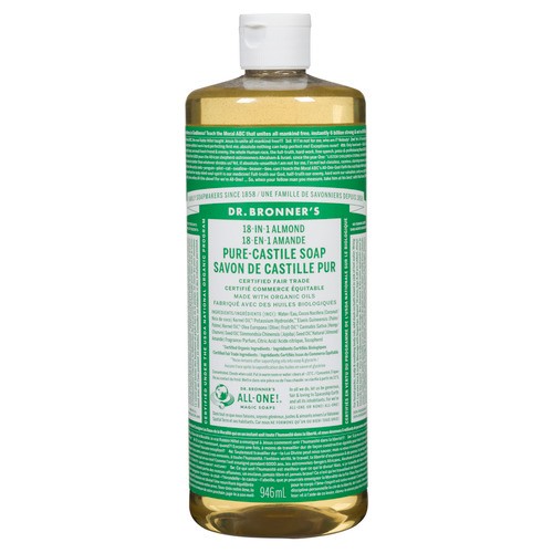 Dr. Bronner's Pure-Castile Almond Liquid Soap 944 ml