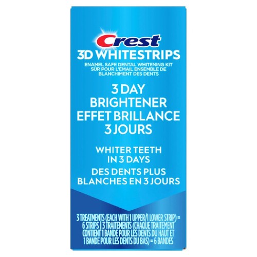 Crest 3D Whitestrips 3 Day Brightener At-home Whitening Kit 3 Treatments