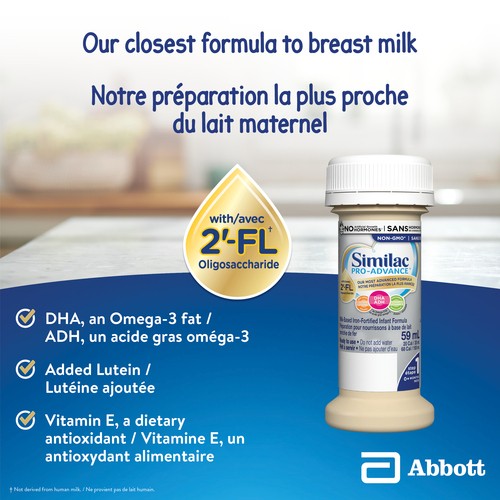 Similac Pro-Advance Ready To Use Baby Formula Step 1 24 x 59 ml