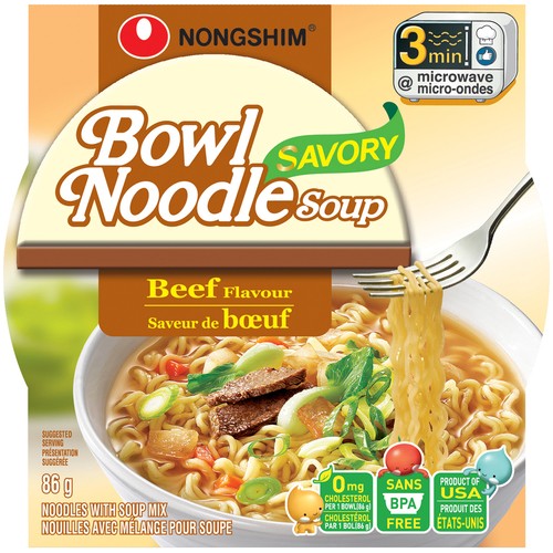 Nong Shim Beef Noodle Soup Bowl 86 g