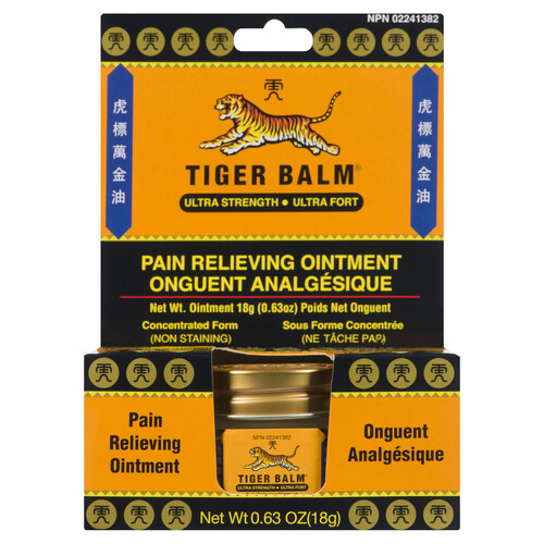 Tiger Balm Ultra Pain Relieving Ointment 18 g