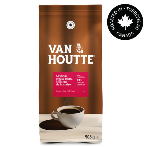 Van Houtte Ground Coffee House Blend Original Medium Roast 908 g