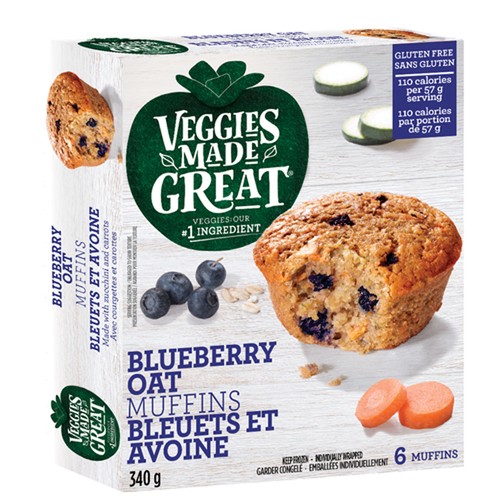 Veggies Made Great Gluten-Free Muffin Blueberry Oatmeal 340 g (frozen)