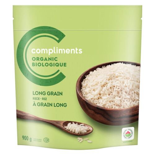 Compliments Organic White Rice Long Grain 900 g
