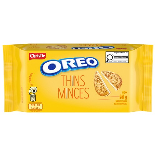 Oreo Sandwich Cookies Thins Golden 261 g
