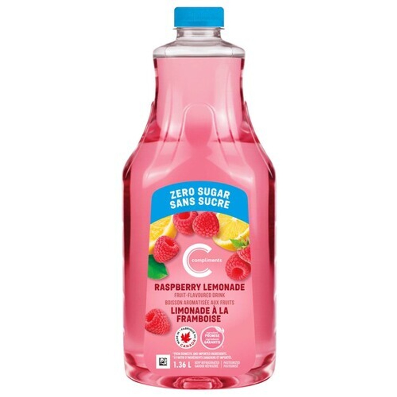 Compliments Zero Sugar Lemonade Raspberry 1.36 L - Voilà Online ...