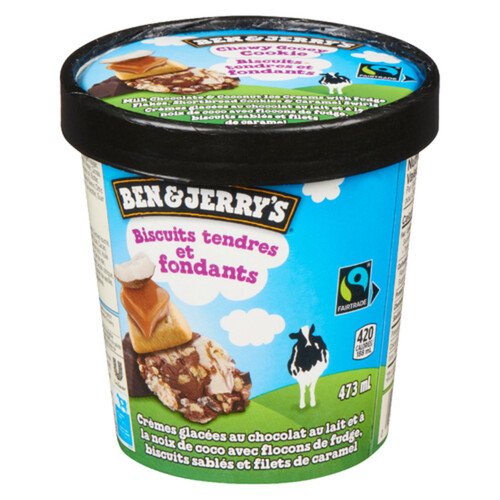 Ben & Jerry's Ice Cream Chewy Gooey Cookie 473 ml Voilà Online Groceries & Offers