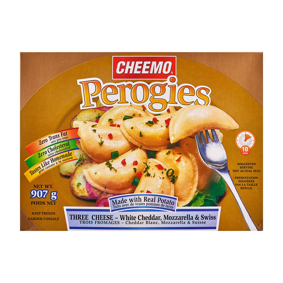Cheemo Perogies Three Cheese 907 g (frozen) - Voilà Online Groceries ...