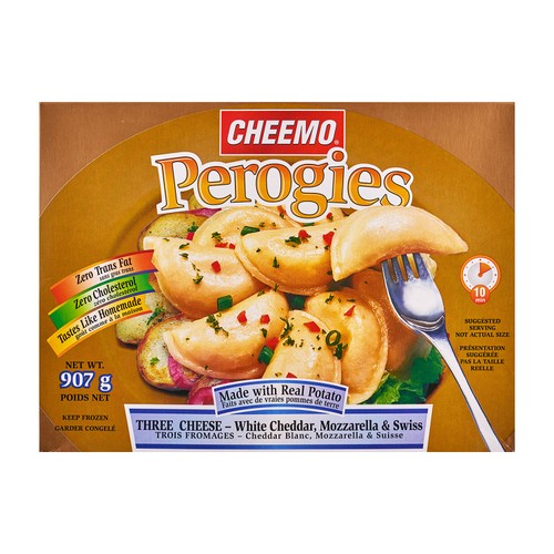 Cheemo Perogies Three Cheese 907 g (frozen)