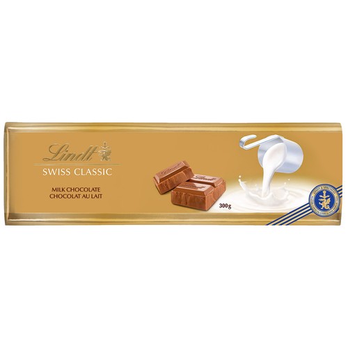Lindt Swiss Classic Milk Chocolate Bar Gold 300 g