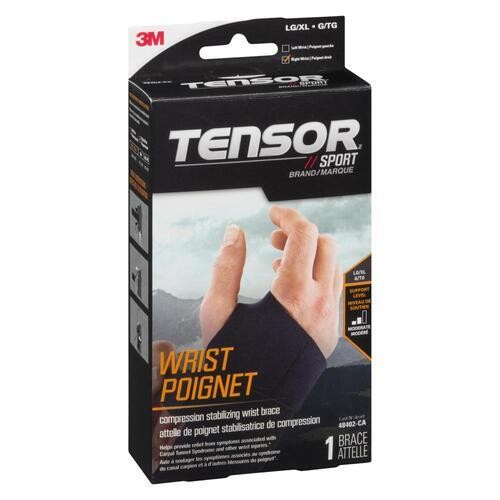 Tensor Sport Compression Wrist Brace Right LG/XL 1 Count