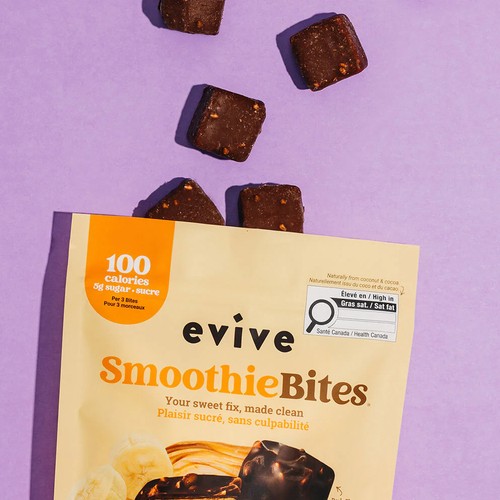 Evive Frozen Smoothie Bites Crunchy Peanut & Banana 144 g