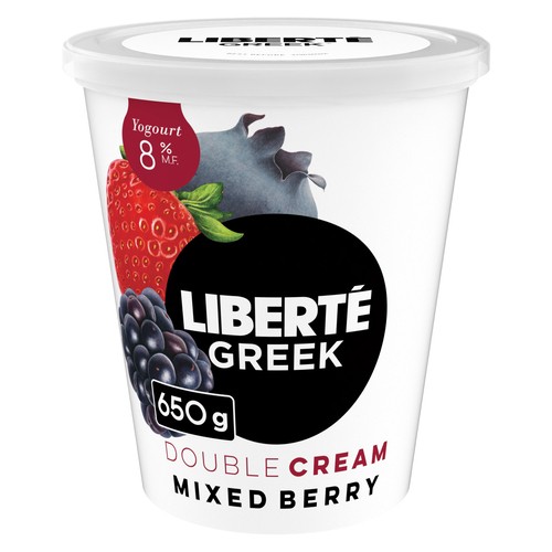 Liberté Greek Yogurt Mixed Berry 8% 650 g
