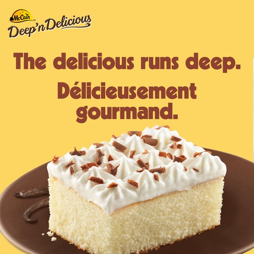 McCain Deep'n Delicious Frozen Cake Vanilla 510 g