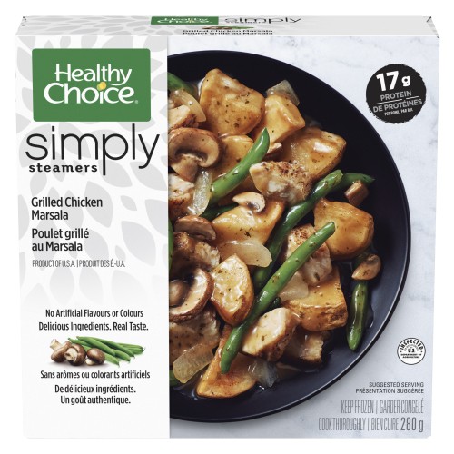 Healthy Choice Simply Steamers Frozen Entrée Grilled Chicken Marsala 280 g