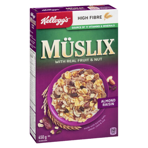 Kellogg's Muslix Cereal Almond Raisin 450 g